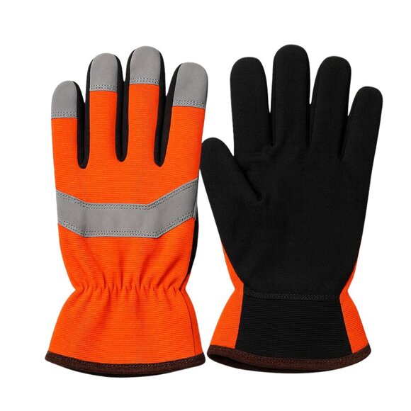 PAKNADA Cotton Reflector Work Gloves 3Pairs Heavy Duty, Durable Comfortable Fit - Picture 6 of 7